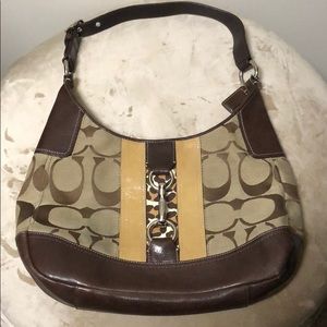 Leopard Print Signature Coach Bag